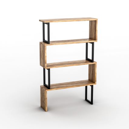 CEYLAN könyvtár 128x80 cm barna/fekete