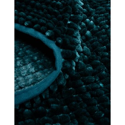 CHENILLE csúszásgátló fürdőszobai lábtörlő 50x80 cm türkiz