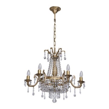 CHIARO - Kristály csillár láncon ISABELLA 8xE14/60W/230V