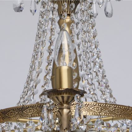 CHIARO - Kristály csillár láncon ISABELLA 8xE14/60W/230V