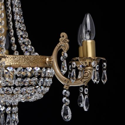 CHIARO - Kristály csillár láncon ISABELLA 8xE14/60W/230V