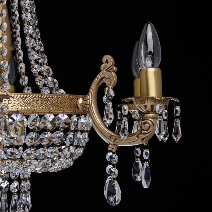 CHIARO - Kristály csillár láncon ISABELLA 8xE14/60W/230V