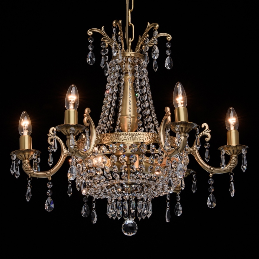 CHIARO - Kristály csillár láncon ISABELLA 8xE14/60W/230V