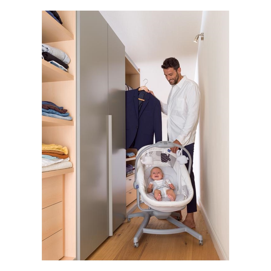 Chicco - 4 az 1-ben BABY HUG babaágy szürke