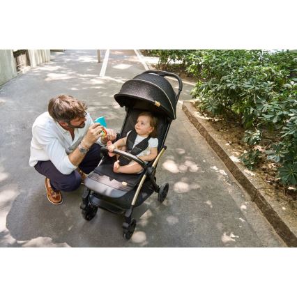 Chicco - GOODY XPLUS fekete sport babakocsi Re_Lux Eco+ + ALL AROUND futóbicikli