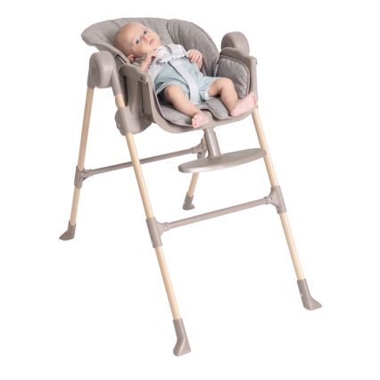 Chicco - Gyermek étkezőszék Polly Essential - szürke/barna