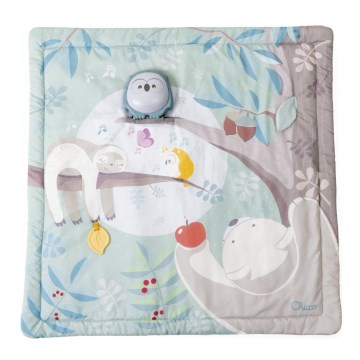 Chicco - Gyermek játékszőnyeg 2in1 3xAAA bagoly