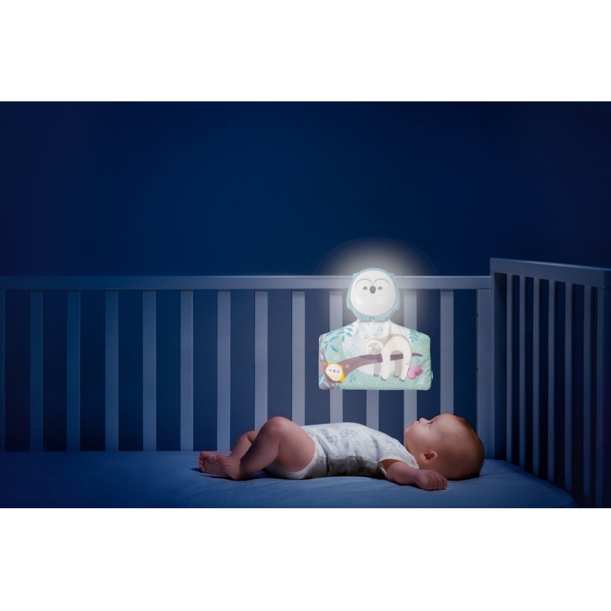 Chicco - Gyermek játékszőnyeg 2in1 3xAAA bagoly