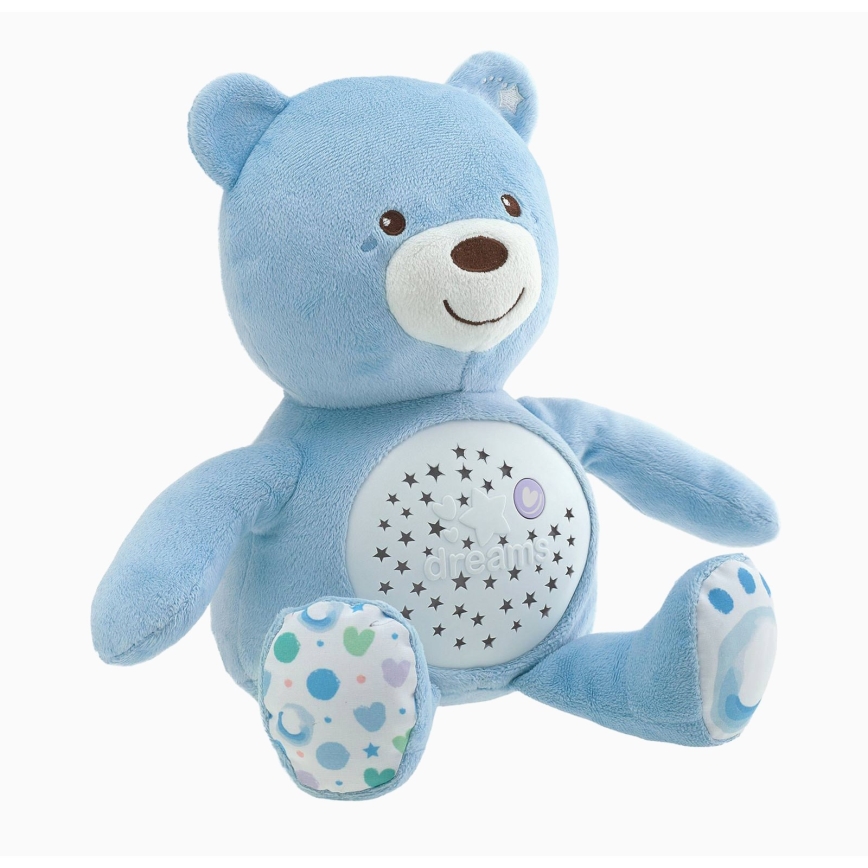 Chicco - Projektor dallammal BABY BEAR 3xAAA kék