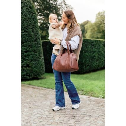 Childhome - Pelenkázótáska MOMMY CLUB LEATHER barna