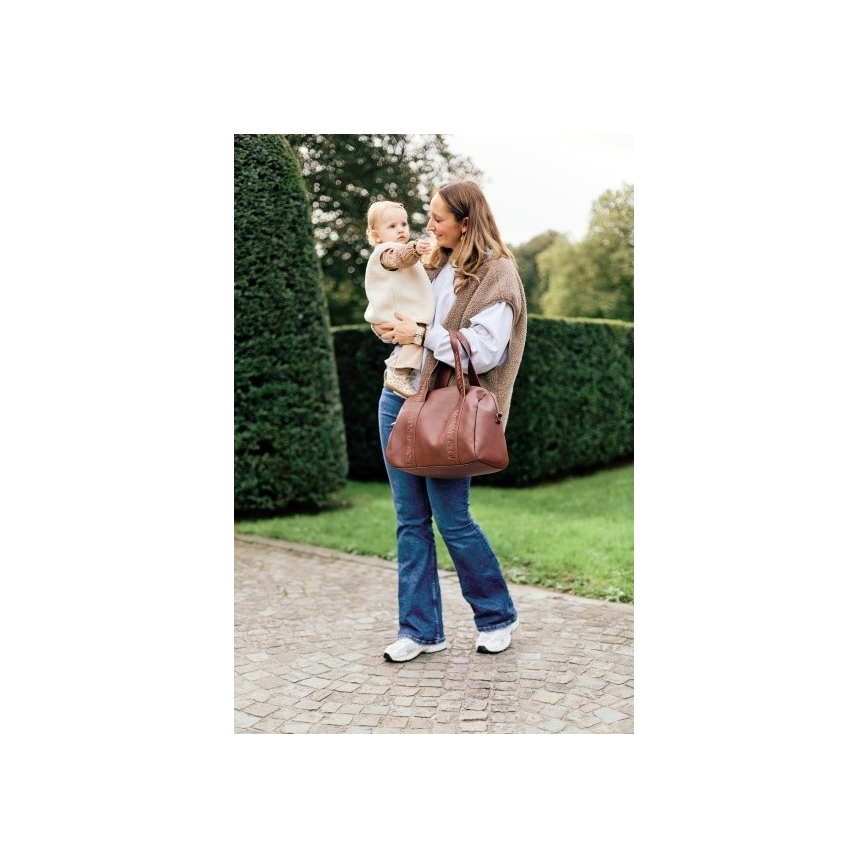 Childhome - Pelenkázótáska MOMMY CLUB LEATHER barna