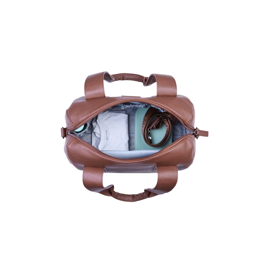 Childhome - Pelenkázótáska MOMMY CLUB LEATHER barna