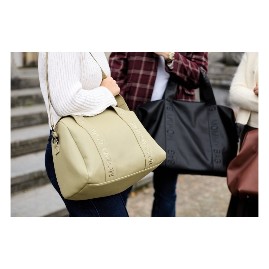 Childhome - Pelenkázótáska MOMMY CLUB LEATHER bézs