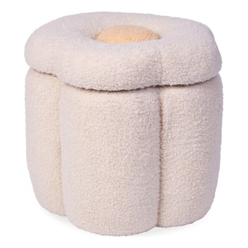 Childhome - Taburet FLOWER átm. 35 cm krémes