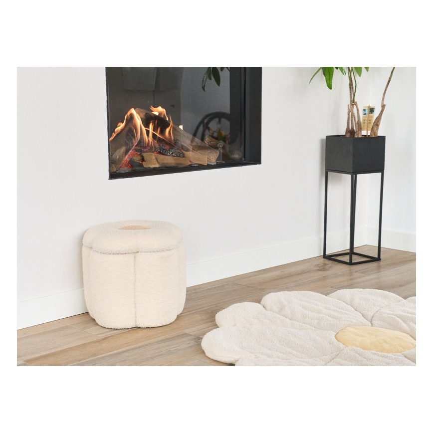 Childhome - Taburet FLOWER átm. 35 cm krémes