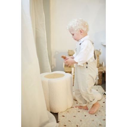 Childhome - Taburet FLOWER átm. 35 cm krémes
