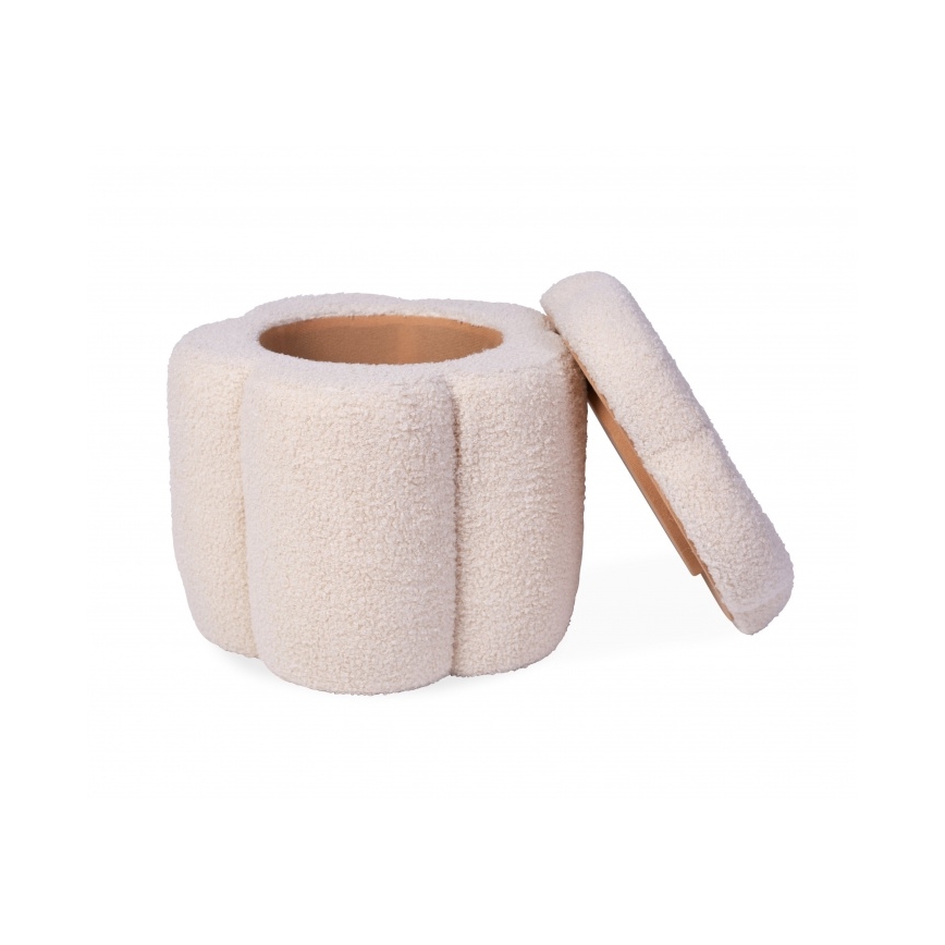 Childhome - Taburet FLOWER átm. 35 cm krémes