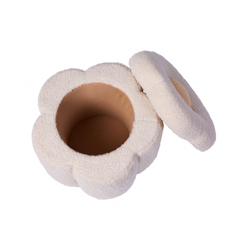 Childhome - Taburet FLOWER átm. 35 cm krémes