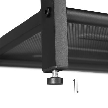 Cipős szekrény DAVOR barna/fekete