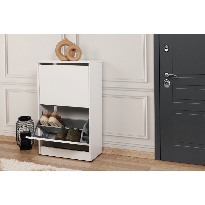Cipősszekrény 84x51 cm fehér