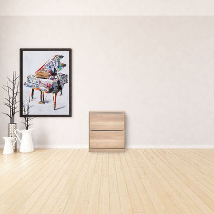 Cipősszekrény 84x73 cm barna