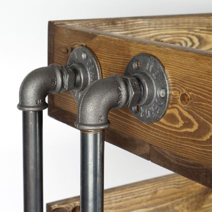 Cipősszekrény BORU 50x90 cm fekete/fenyő