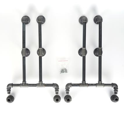 Cipősszekrény BORU 50x90 cm fekete/fenyő