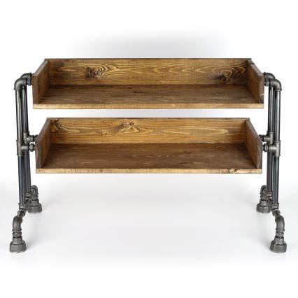 Cipősszekrény BORU 50x90 cm fekete/fenyő