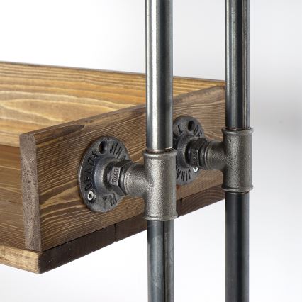 Cipősszekrény BORU 50x90 cm fekete/fenyő