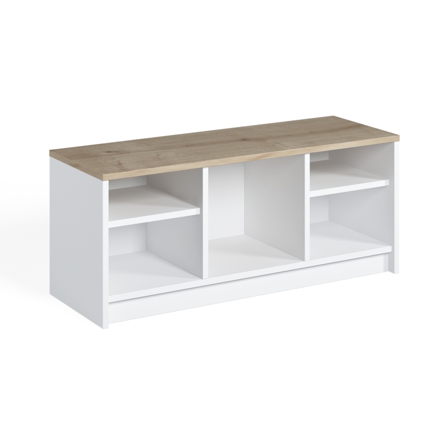 Cipősszekrény LONDON 100x35 cm fehér/bézs