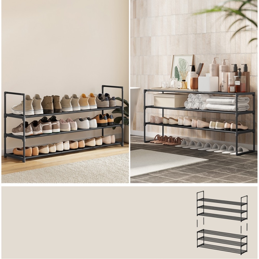 Cipőtároló ALVORO fekete