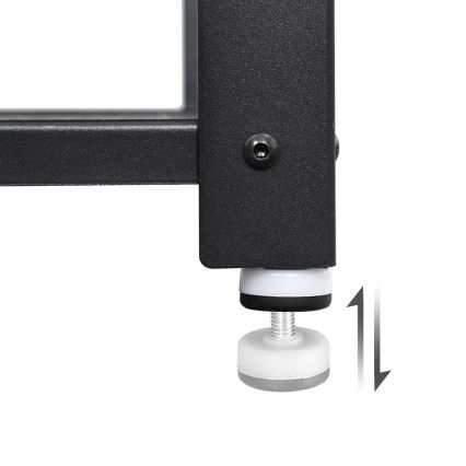 Cipőtároló DAVOR barna/fekete