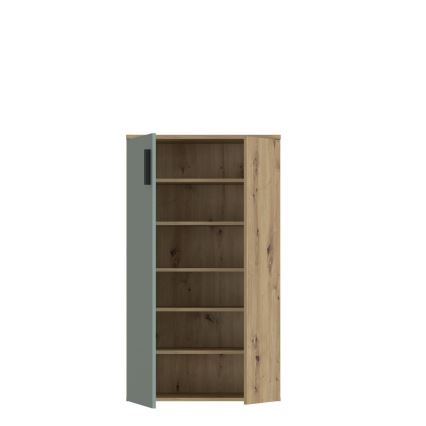 Cipőtartó ETON artisan tölgy/zöld