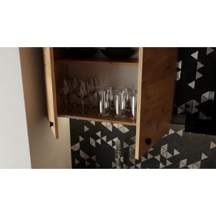 CLAIRE 180 cm-es konyhabútor, craft tölgy kivitelben