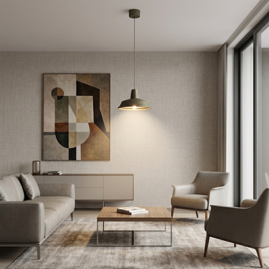 CLASS bronzszínű zsinóros csillár 1xE27/15W/230V
