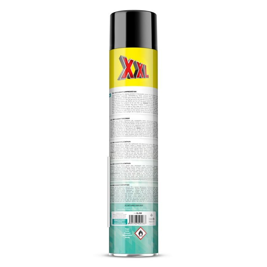 CLEAN IT CL-105 - Sűrített gáz elektronikai eszközök tisztításához 750 mm