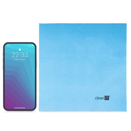 CLEAN IT CL-710 - Mikroszálas tisztítókendő 19x19 cm kék