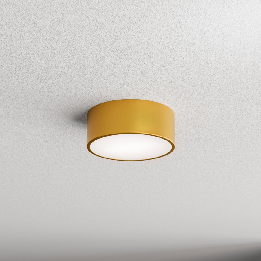 CLEO mennyezeti lámpatest mozgás- és alkonyatérzékelővel 1xE27/40W/230V, átm. 20 cm, arany