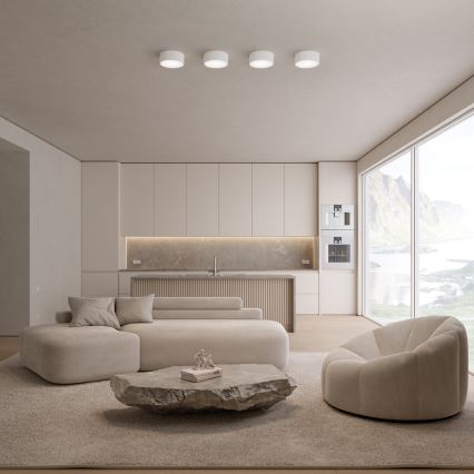 CLEO fürdőszobai mennyezeti lámpa érzékelővel, 1xE27/24W/230V, átm. 20 cm, IP54, fehér