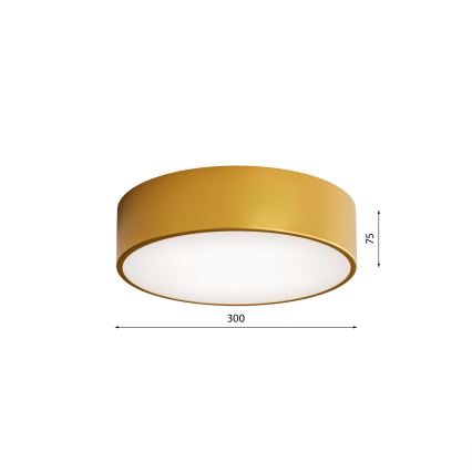 LED Mennyezeti lámpa CLEO LED/24W/230V 4000K átm. 30 cm arany