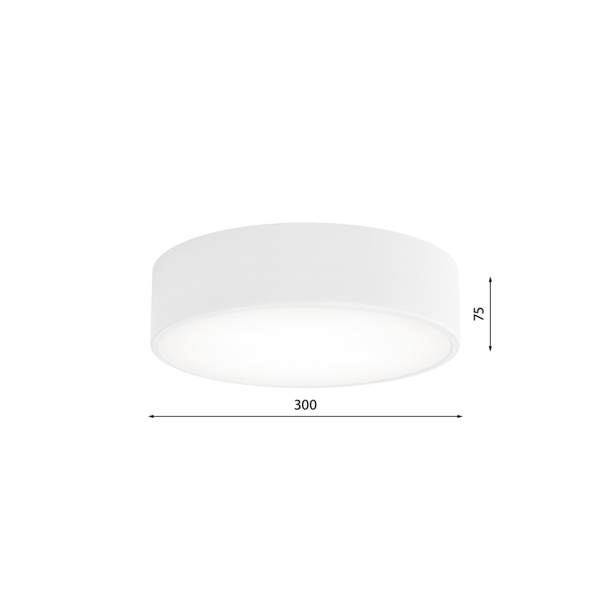 CLEO mennyezeti lámpa mozgás- és alkonyérzékelővel, 2xE27/24W/230V, átmérő 30 cm, fehér