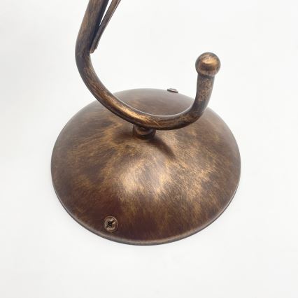 COBRA fali lámpa 1xE27/60W/230V bronz/patina