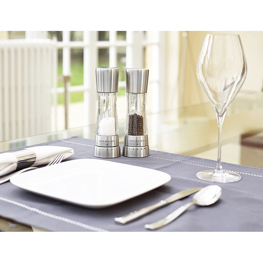 Cole&Mason - DERWENT borsdaráló 19 cm, fényes króm