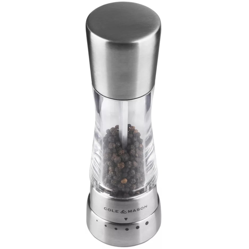 Cole&Mason - DERWENT borsdaráló 19 cm, fényes króm