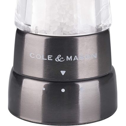 Cole&Mason - DERWENT só- és borsőrlő készlet, 2 db, 19 cm, antracit