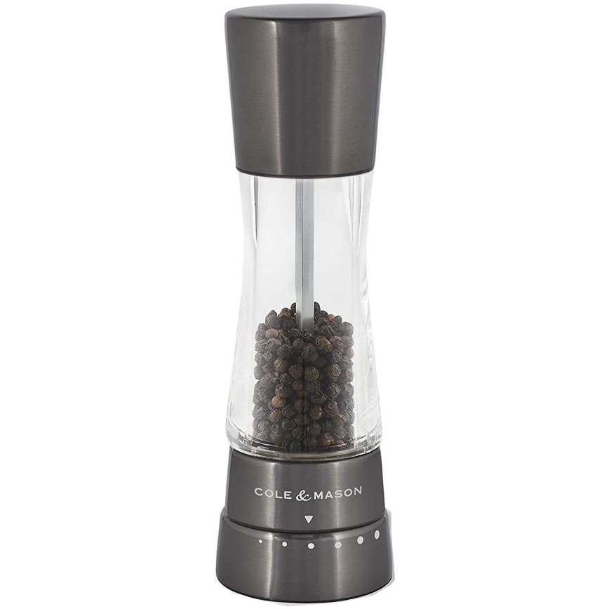 Cole&Mason - DERWENT só- és borsőrlő készlet, 2 db, 19 cm, antracit