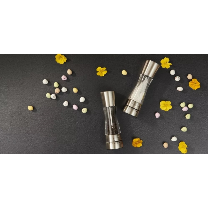 Cole&Mason - DERWENT só- és borsőrlő készlet, 2 db, 19 cm, fényes króm