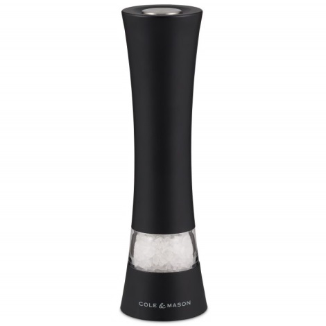Cole&Mason - Elektromos daráló sóhoz és borshoz BURFORD 4xAAA 18 cm fekete