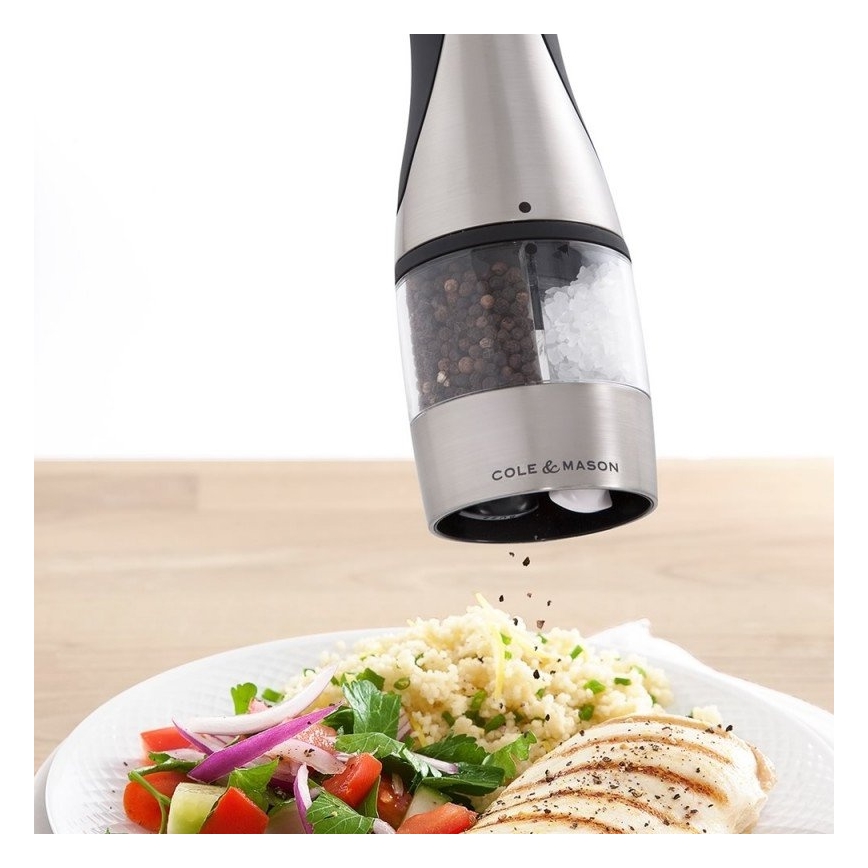 Cole&Mason - Elektromos fűszerdaráló 2in1 KEW 6xAAA 21 cm