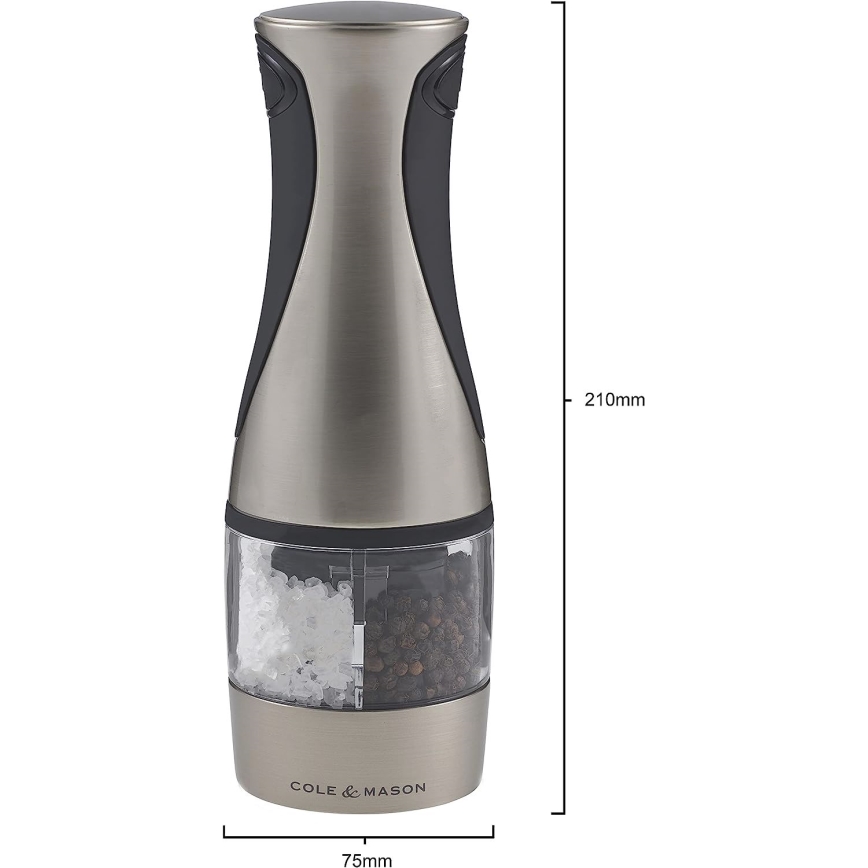Cole&Mason - Elektromos fűszerdaráló 2in1 KEW 6xAAA 21 cm